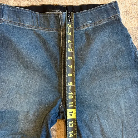 Super Baggy Banana Republic High Rise Wide Leg Pull On Denim Jean Trousers - Picture 10 of 10